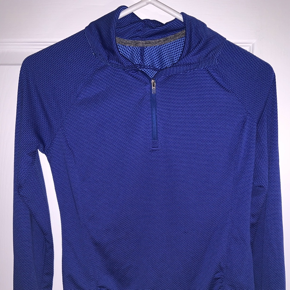 Blue Lightweight Track Sweatshirt